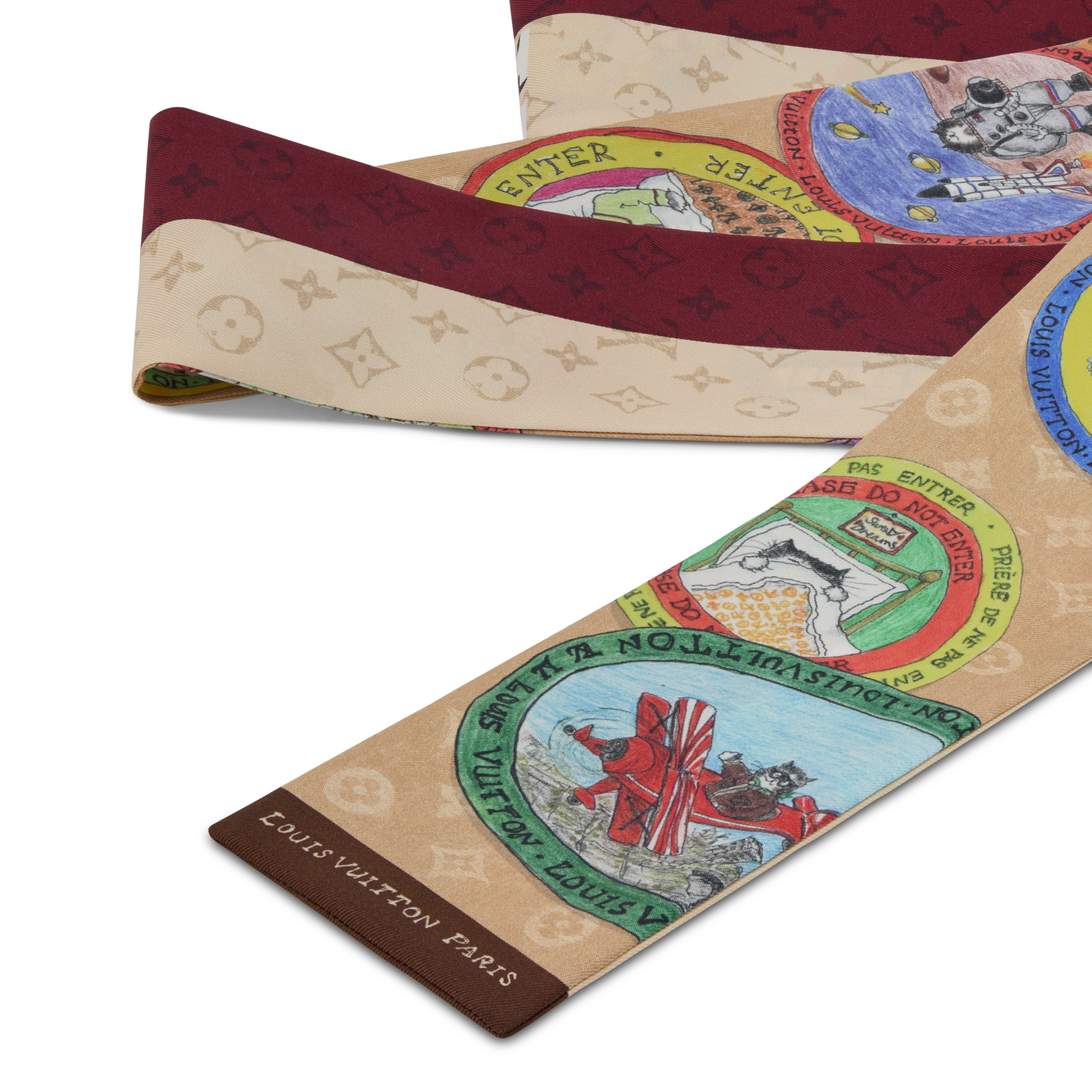 ผ้า Bandeau รุ่น My LV Trunk . in ผู้หญิง's แอคเซสเซอรี่ ผ้าโพกหัวสำหรับผู้หญิง collections by Louis Vuitton (การย่อ/ขยายผลิตภัณฑ์)